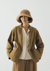 Maison N.H Paris Raffia Stella Hat | Natural/Brown