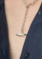 Sally Lacock Pod Toggle Silver Necklace | Silver