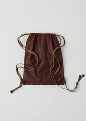 Kate Sheridan Waxed Cotton Bow Rucksack | Chestnut