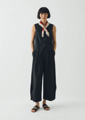 Market Fish Linen Bandana | Ecru