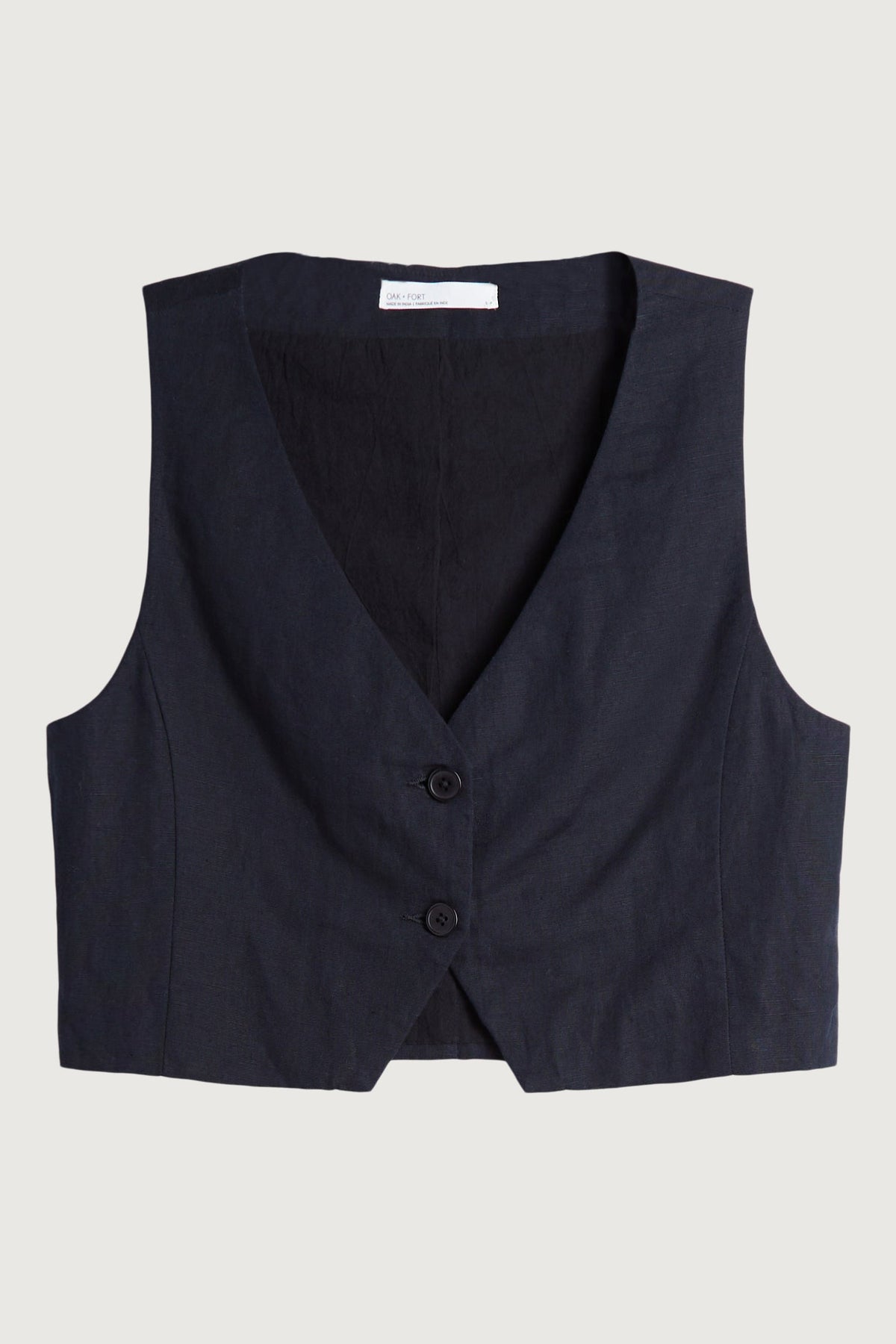 LINEN BLEND SUITING VEST