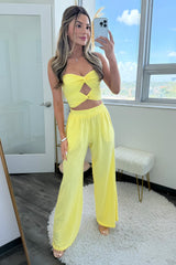 Bimini Pant set - Lemon ( Restock)