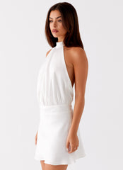 Camera Shy Mini Dress - Ivory