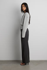 CINCHED WAIST BUTTON FRONT CARDIGAN