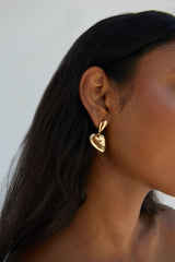 DOUBLE HEART EARRING