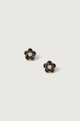 FLOWER EARRING WITH PEARL