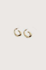 ABSTRACT OPEN HOOP EARRING