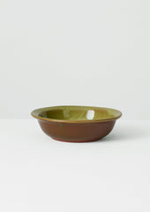 Poterie Barbotine Deep Bowl | Anise/Terracotta