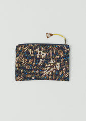 Remnant Fabric Kantha Pouch | Navy/Copper