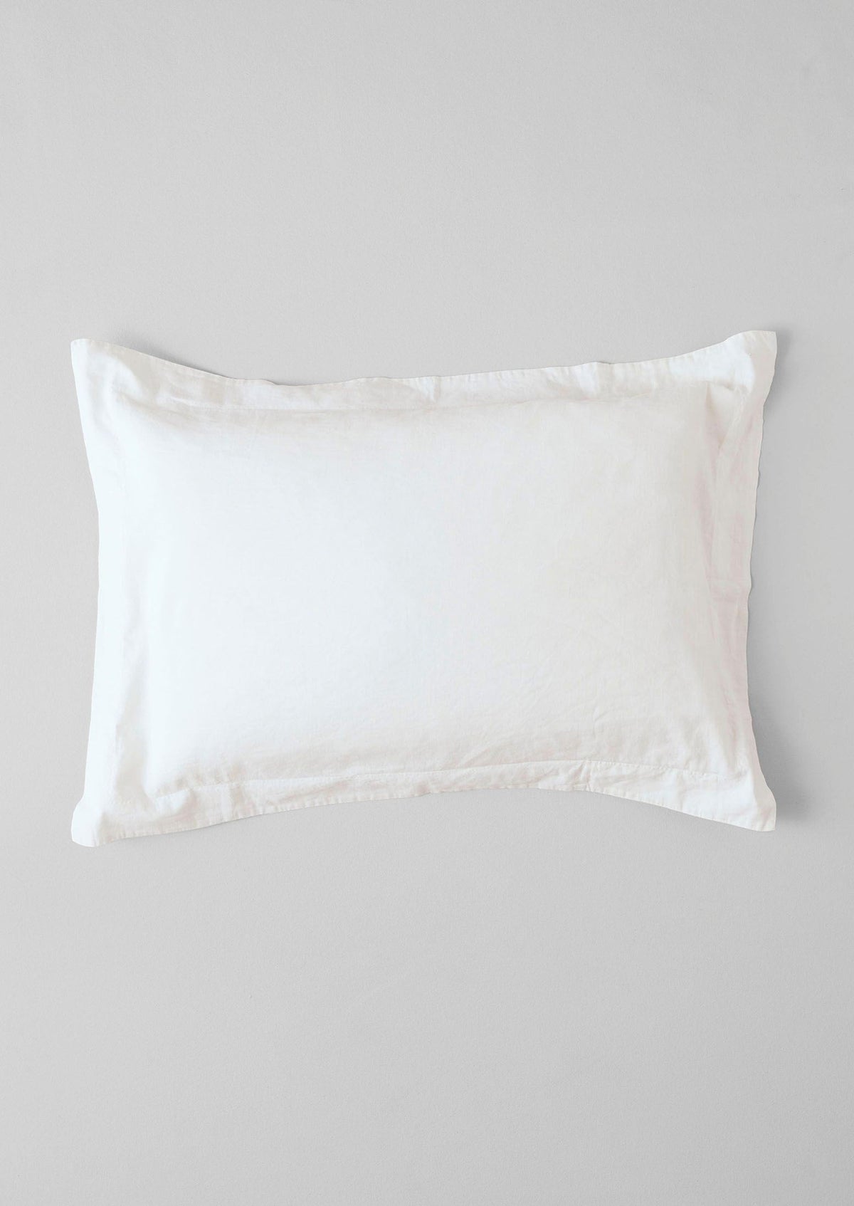 Washed Linen Cotton Oxford Pillowcase Set | Ecru