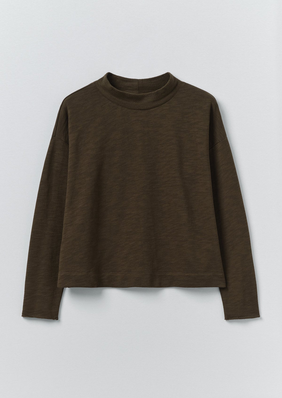 Loopback Jersey Easy Sweater | Dark Olive