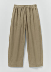 Organic Cord Barrel Leg Trousers | Spelt