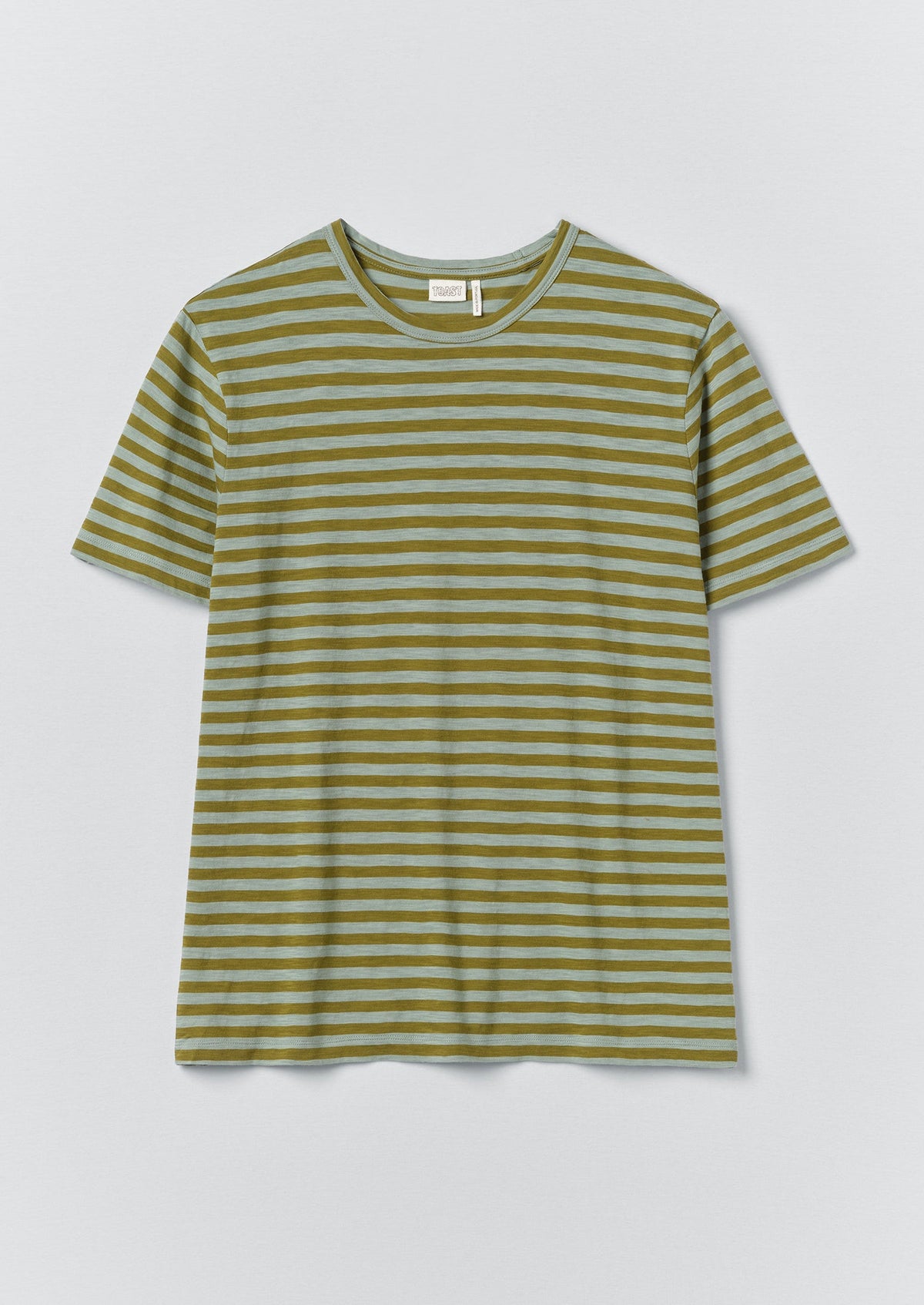 Theo Stripe Lightweight Cotton Tee | Juniper Berry