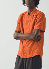 Linen Short Sleeve Shirt | Clementine