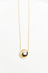 CHAIN NECKLACE WITH ROUND PENDANT