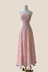 Burgundy Lace Cowl Neck A-line Long Dress