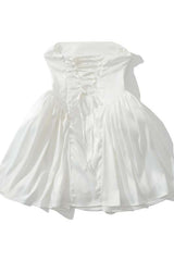 Cowl Neck Pink A-line Short Dress
