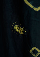 Renewed Hand Shibori Silk Dress XS (115) | Multi
