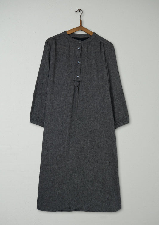 Reworn Emma Shirt Dress Size 12 (1869) | Charcoal