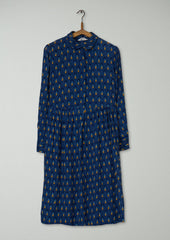 Reworn Lattice Print Dress Size 6 (1800) | Multi