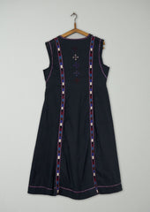 Reworn Embroidered Tunic Dress Size 12 (1867) | Multi