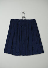 Reworn Micro Dash Skirt Size 10 (321) | Navy