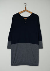 Reworn Jumper Dress Size S (628) | Multi