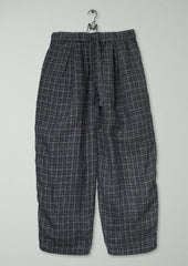 Reworn Check Linen Trousers Size M (1233) | Multi
