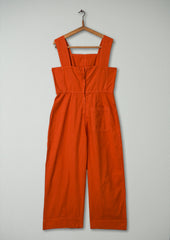 Reworn Cotton Linen Jumpsuit Size 6 (1287) | Spice