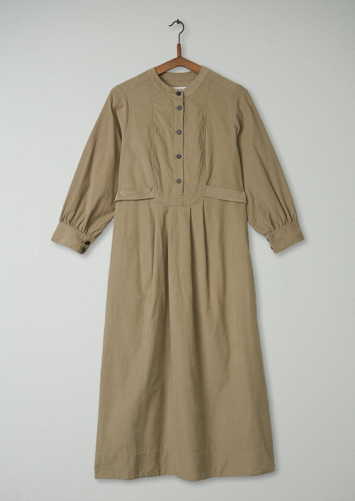 Reworn Bib Front Needlecord Dress Size 6 (1381) | Pebble