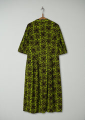 Reworn Tie Neck Print Dress Size 4 (1636) | Multi