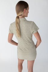 CRINKLE MINI SKIRT