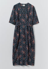 Provencal Paisley Print Cotton Poplin Dress | Provencal Blue