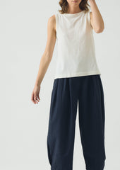 Sian Garment Dyed Organic Cotton Tank Top | Chalk