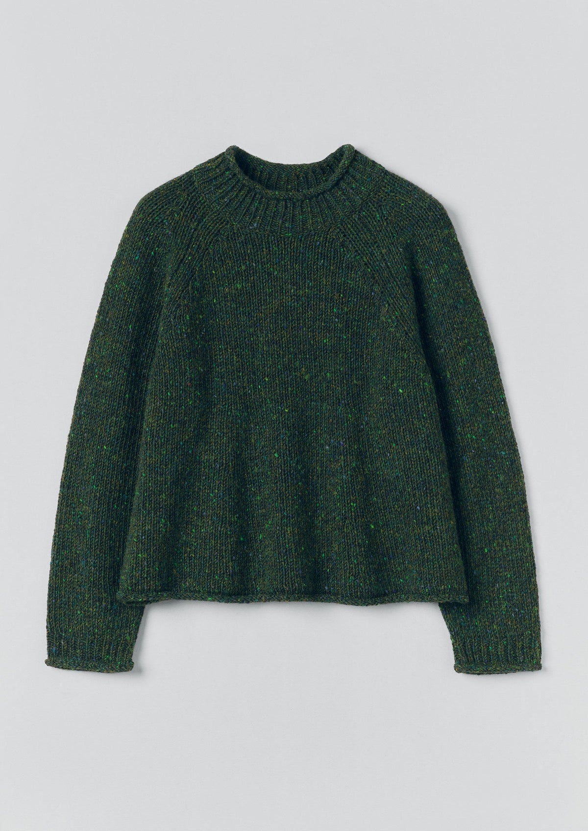 Orla Donegal Wool Sweater | Emerald