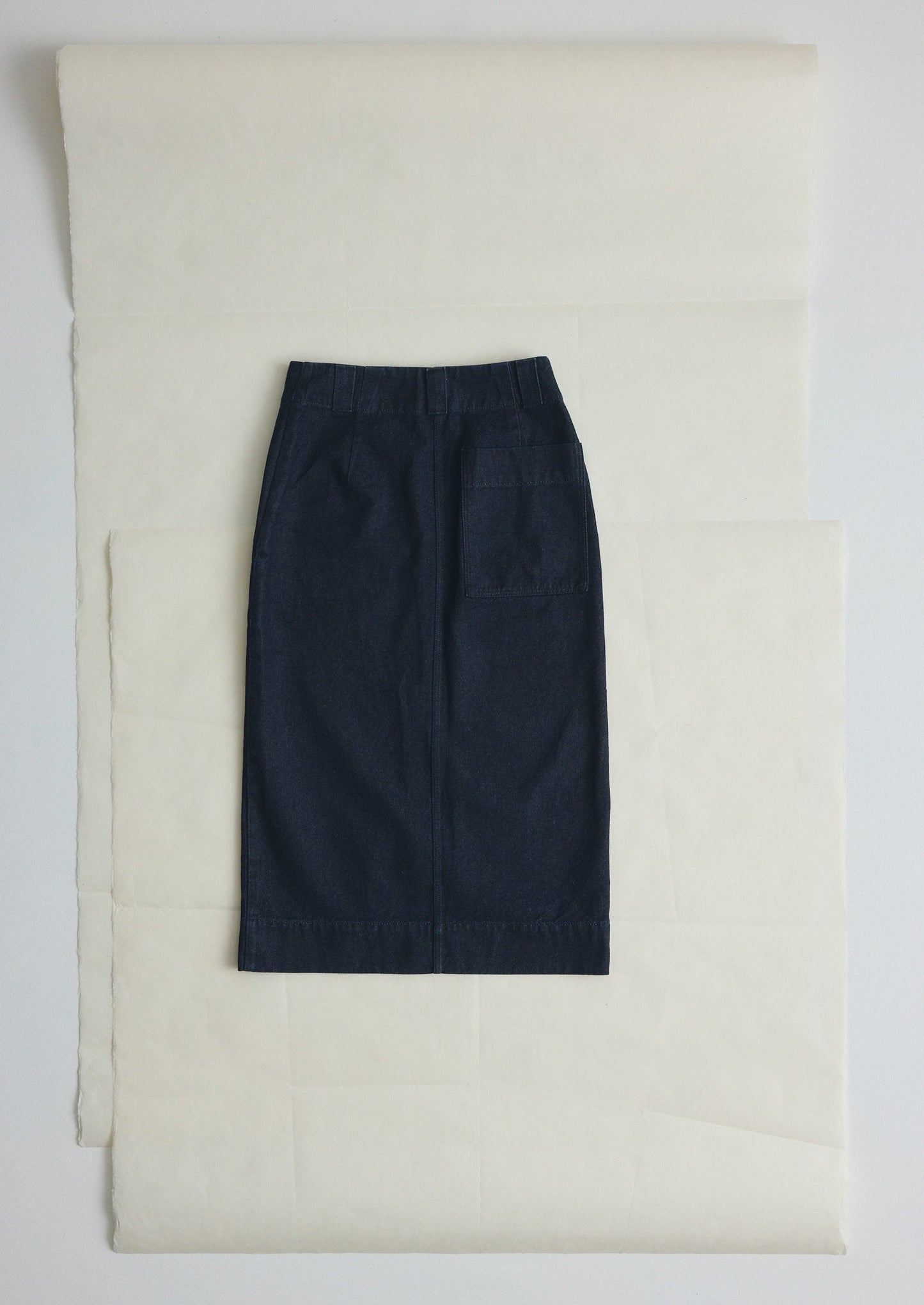 Straight Indigo Denim Skirt | Indigo