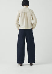 Sculpted Indigo Denim Trousers | Indigo