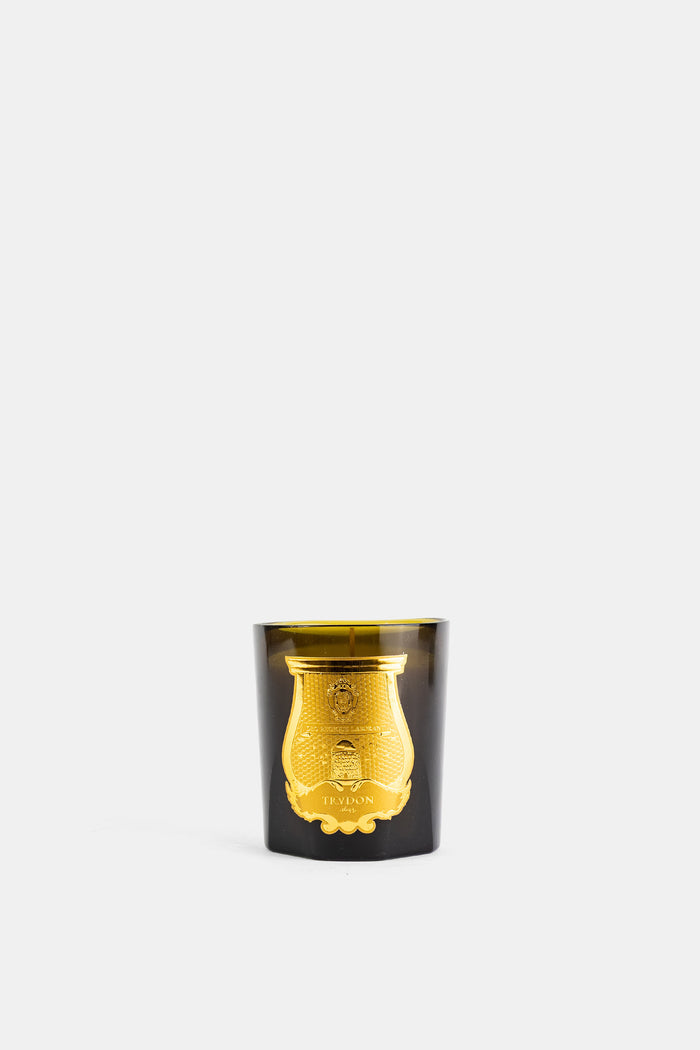 Trudon bougie Abd El Kader 270g verre Yakusugi vert noir médaillon doré collection FW26