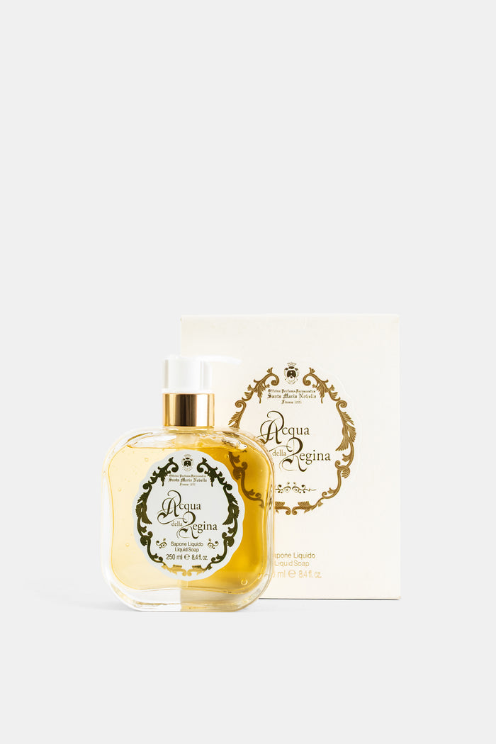 Santa Maria Novella savon liquide Acqua della Regina coffret crème ornements dorés baroque 250 ml