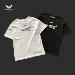Off - White Active Logo Tee – White/Black - ESSENTIALS EGYPT