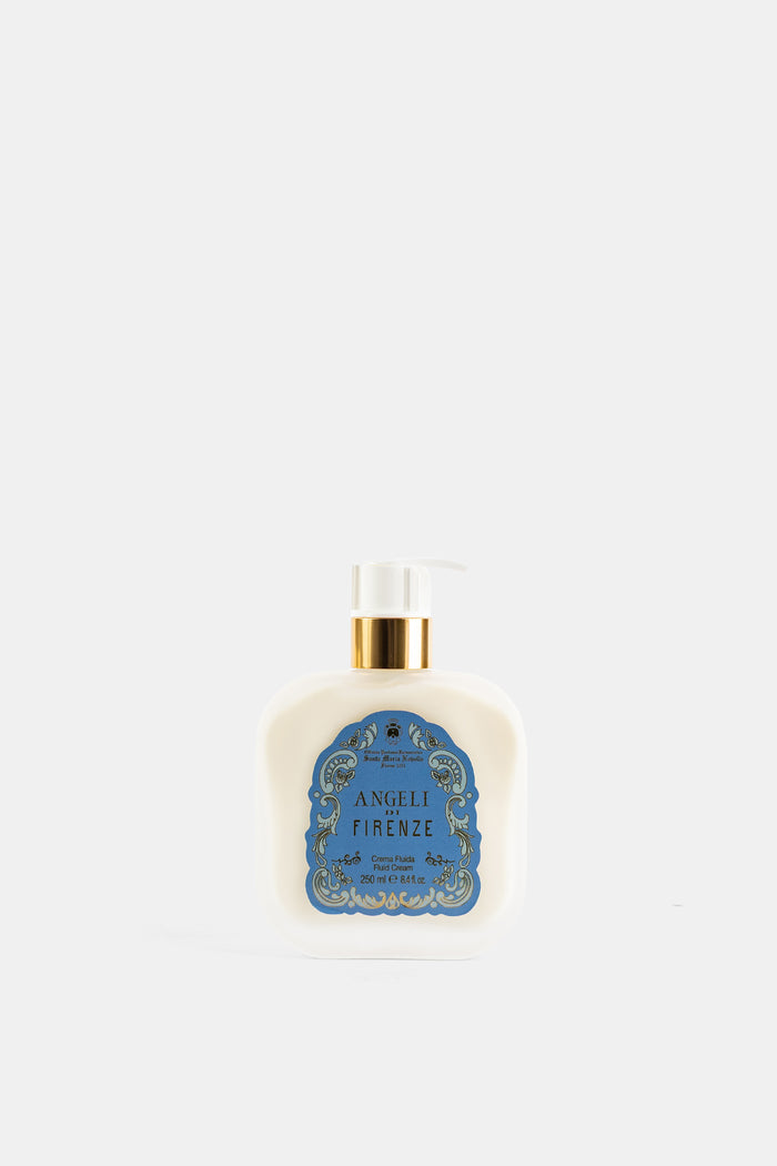 Santa Maria Novella crème corps Angeli di Firenze flacon pompe ivoire et or bleu cobalt 250 ml
