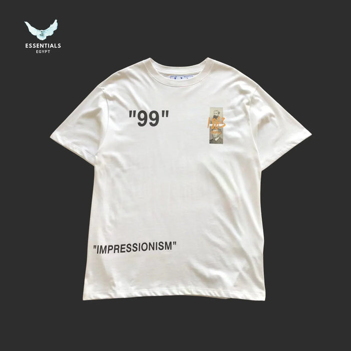 Off - White Art Postcard Tee – White/Black - ESSENTIALS EGYPT
