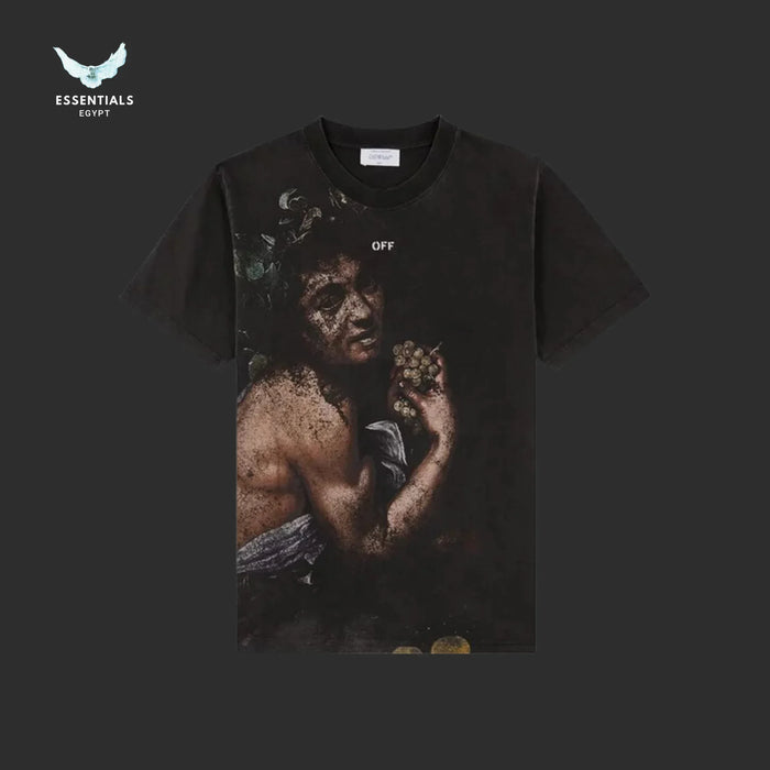 Off - White Bacchus Slim T-Shirt – Black/Multicolor - ESSENTIALS EGYPT