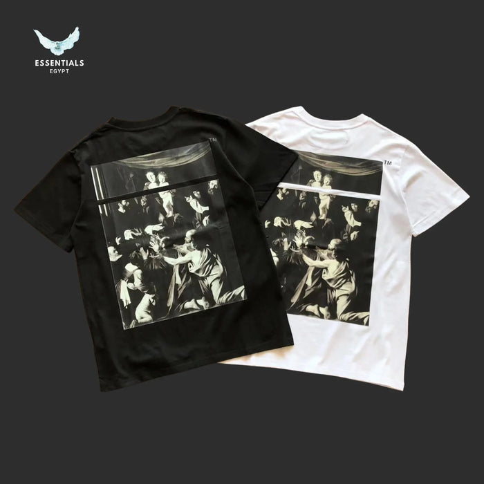 Off - White Basic Logo Tee – White - ESSENTIALS EGYPT
