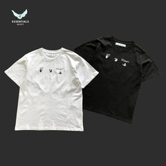 Off - White Blue Arrows Graphic Tee – Black/White - ESSENTIALS EGYPT