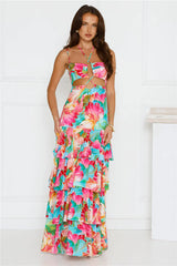 Fiesta In Paradise Maxi Dress Floral