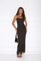Dreamy Whisper Maxi Dress Black