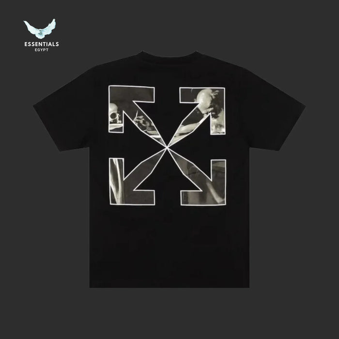 Off - White Caravaggio Arrows Tee – Black/White - ESSENTIALS EGYPT