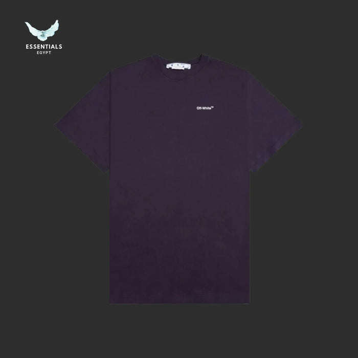 Off - White Caravaggio Crownin Tee – Aubergine - ESSENTIALS EGYPT