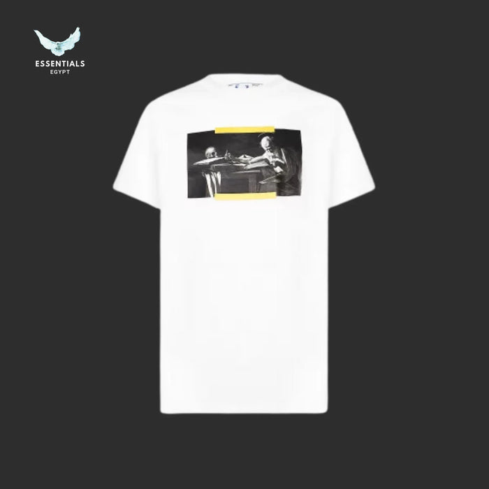 Off - White Caravaggio Painting Tee – White - ESSENTIALS EGYPT